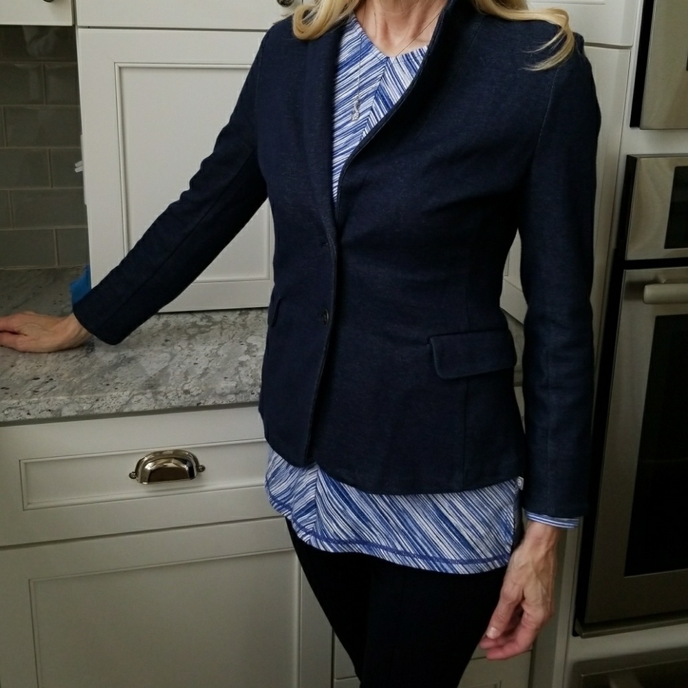 Knit blazer